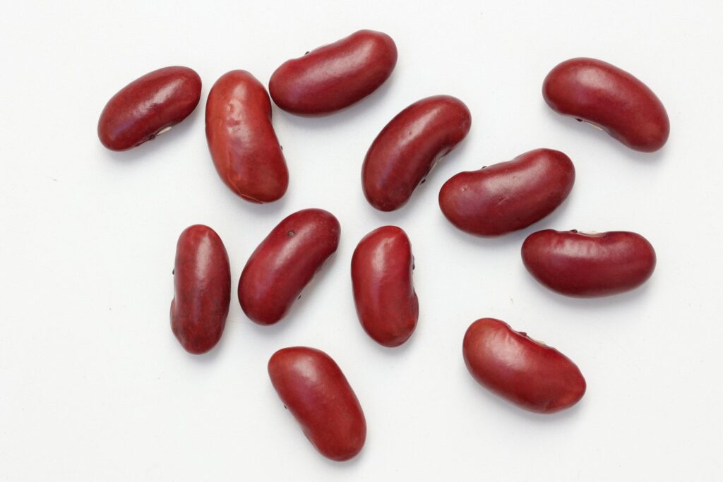 Red beans isolated on white background Stock Free