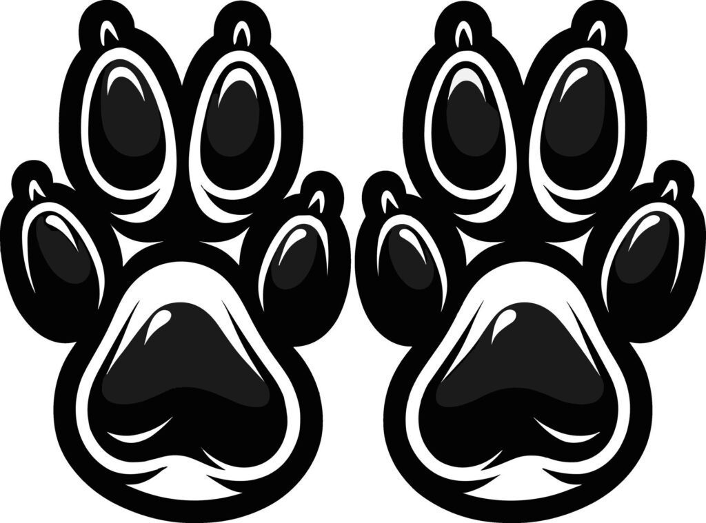 Dog Paw Clipart Illustration Free Vector Free Vector