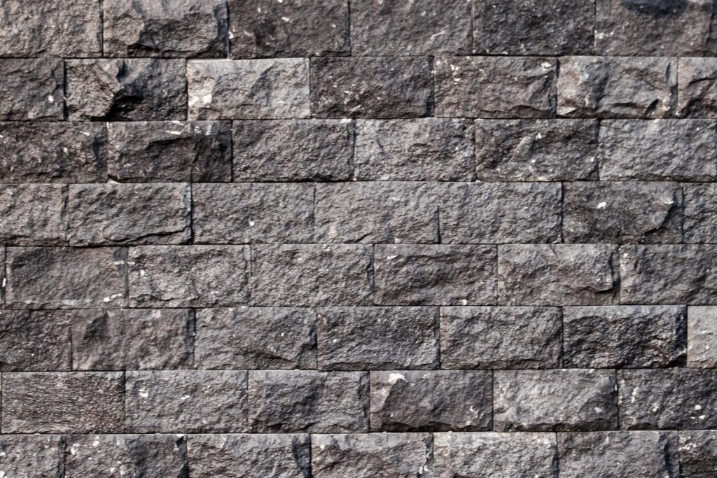 black brick wall texture and background Stock Free