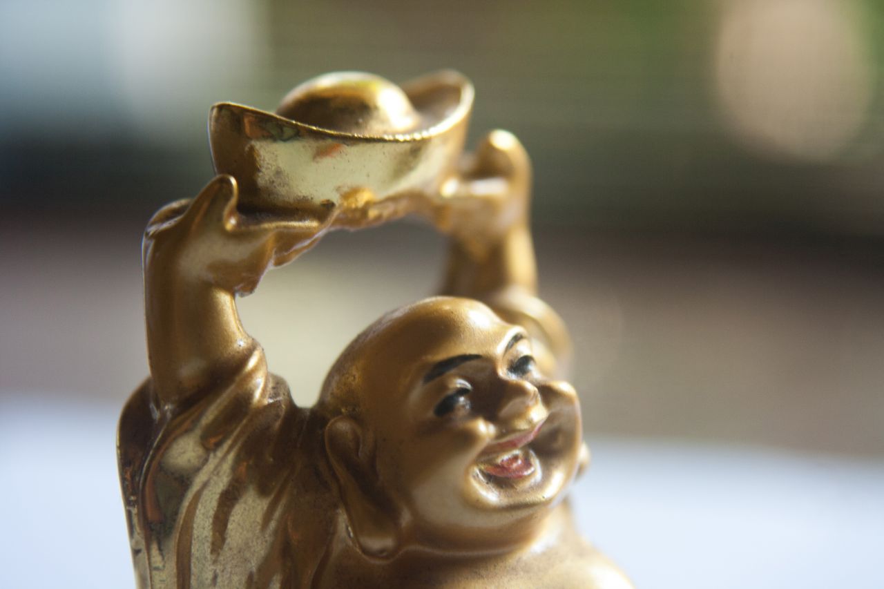 Laughing Buddha Figure Stock Free