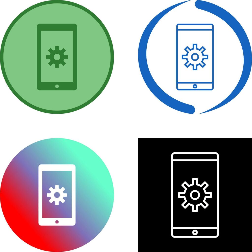 Network Settings Icon Design Stock Free