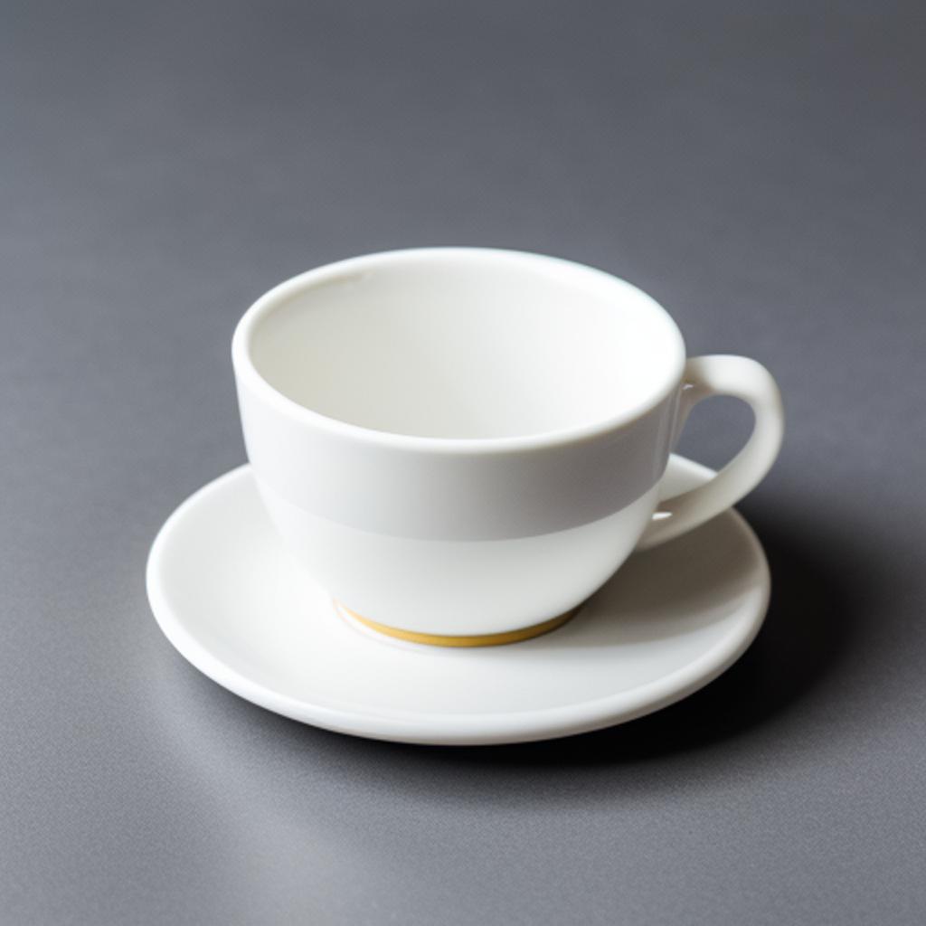 A small white cup by @ai_generated