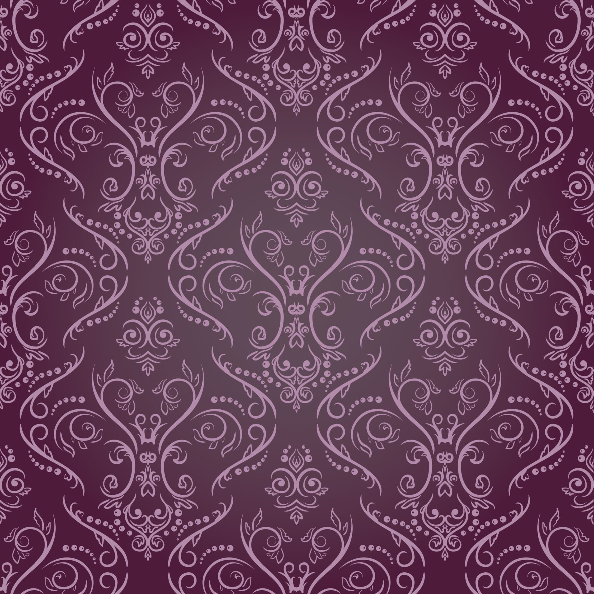 Damask Seamless Pattern – Purple Free Vector and Free SVG