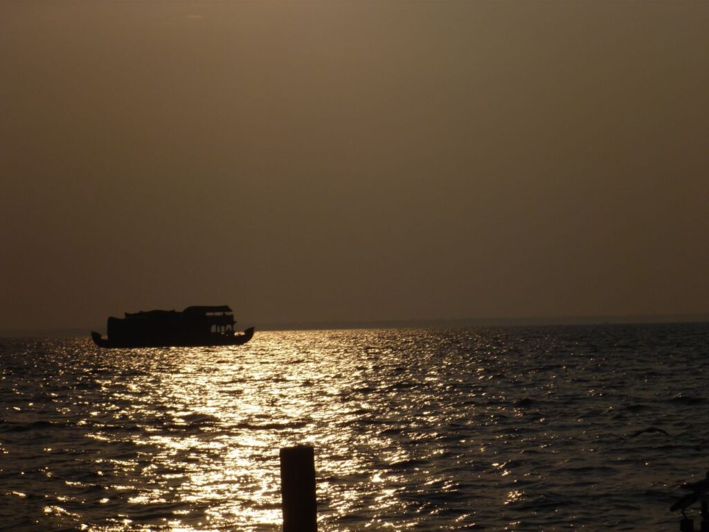 Houseboat Kerala Backwaters Sea Stock Free