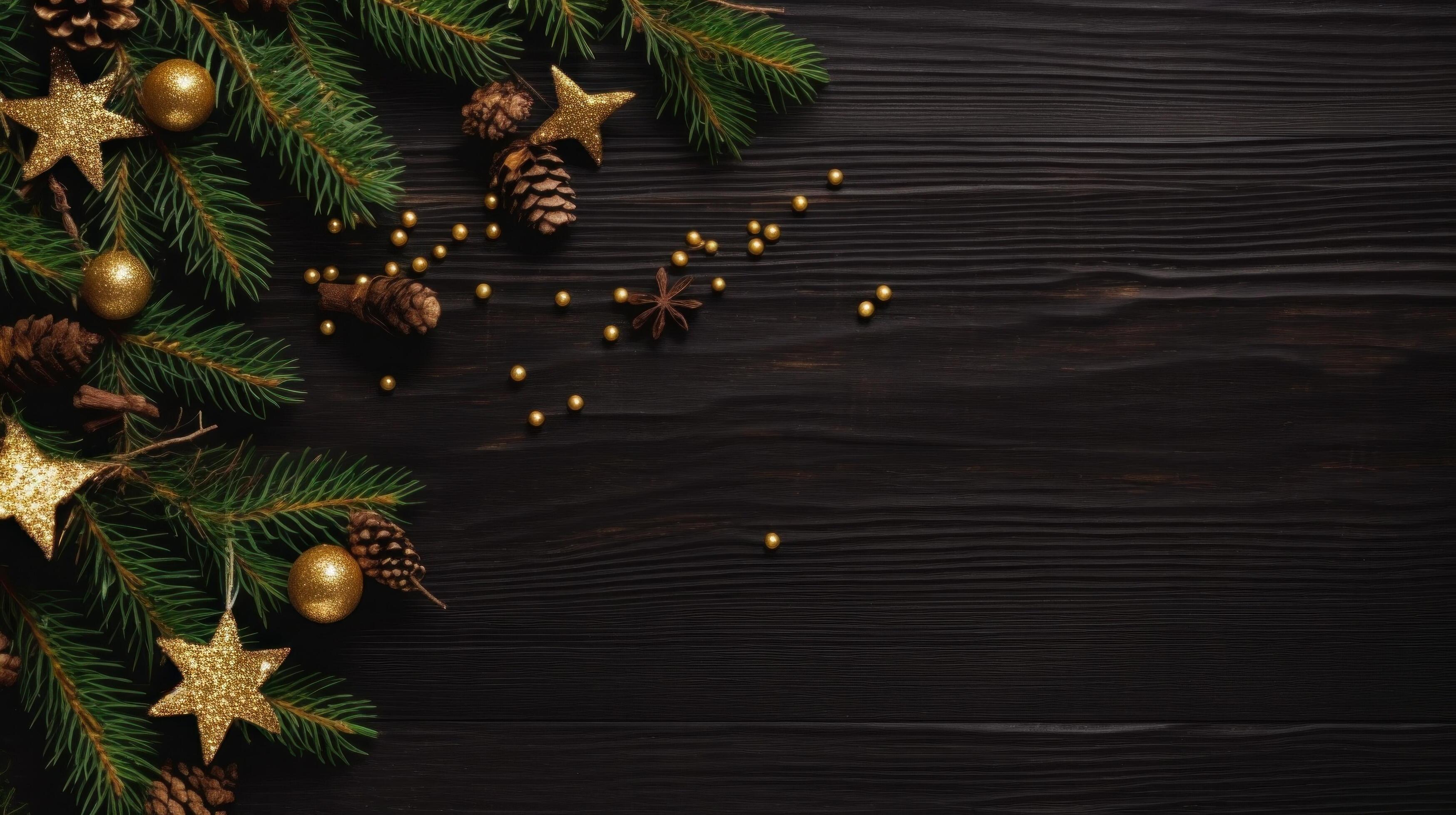 Christmas dark background. Illustration Stock Free