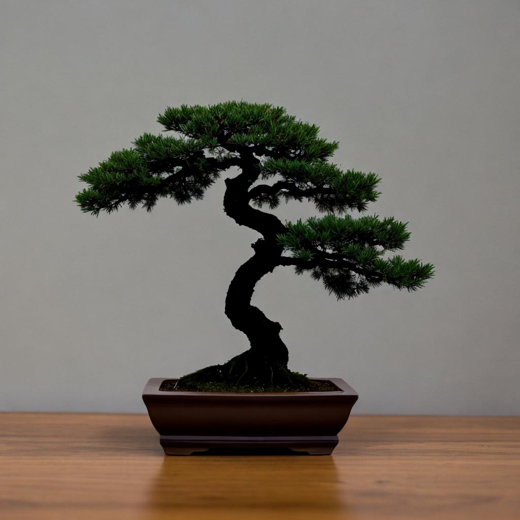 Small bonsai silhouette in by @ai_generated