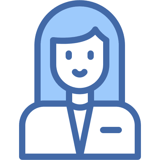 Assistant, female, support icon