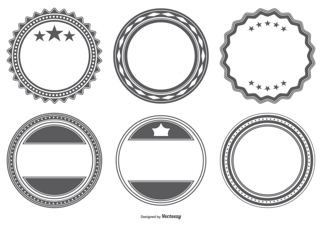 Blank Vector Badge Shapes Stock Free and Free SVG