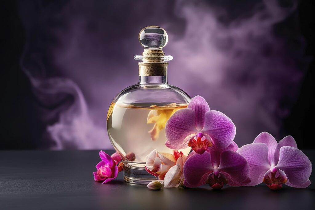 Perfume aroma from soft orchids flower , Stock Free