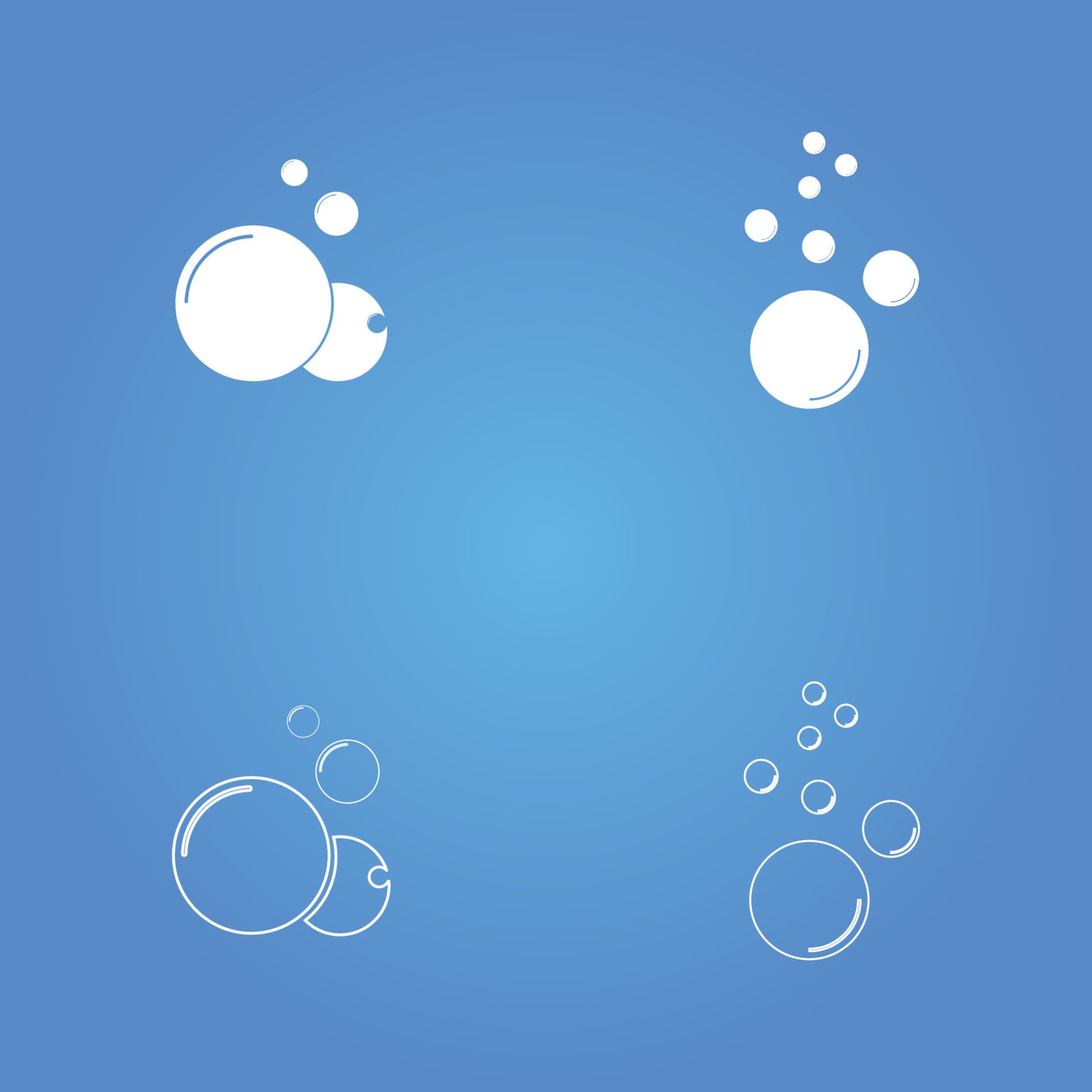 Bubble icon vector Free Vector and Free SVG