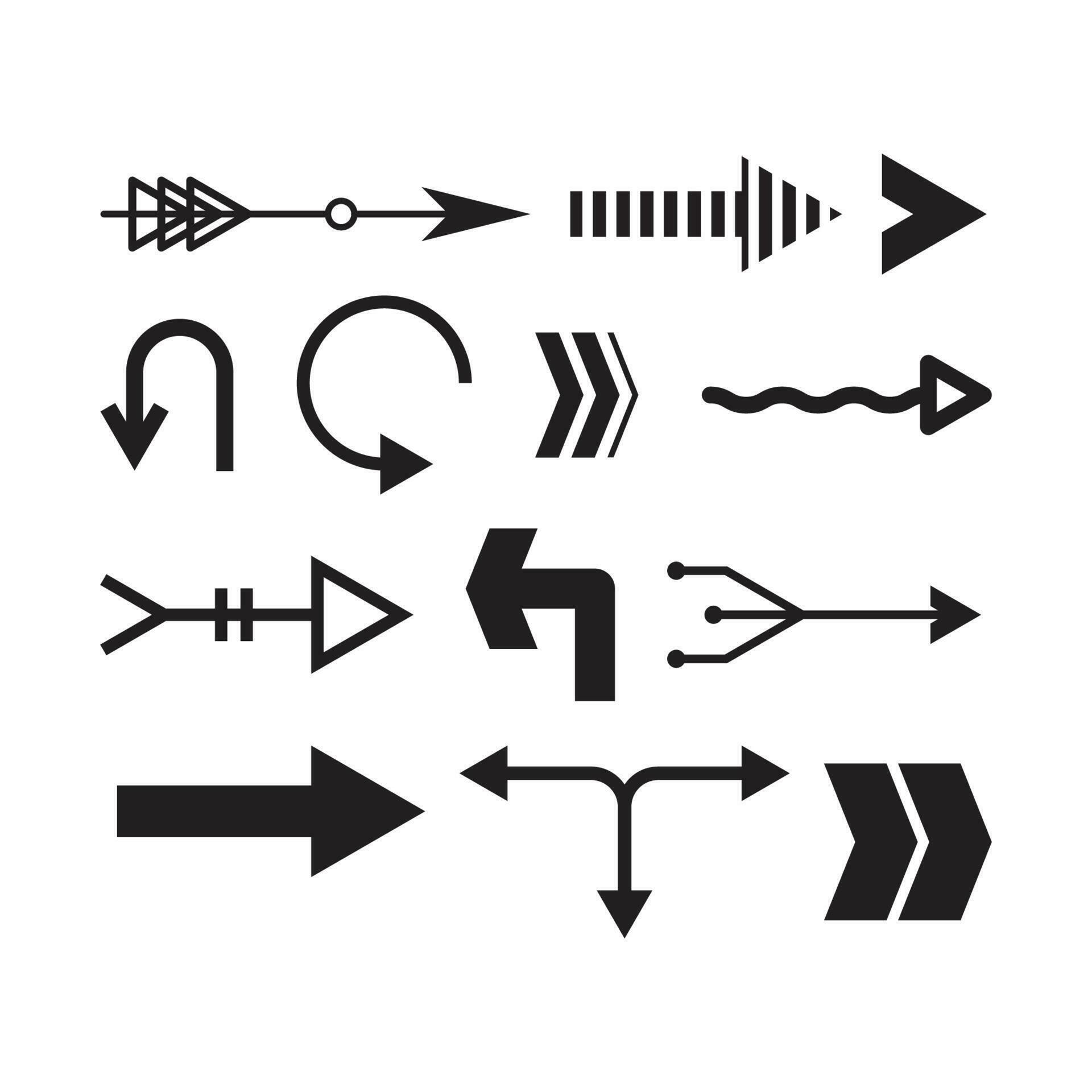 arrow vector set Stock Free