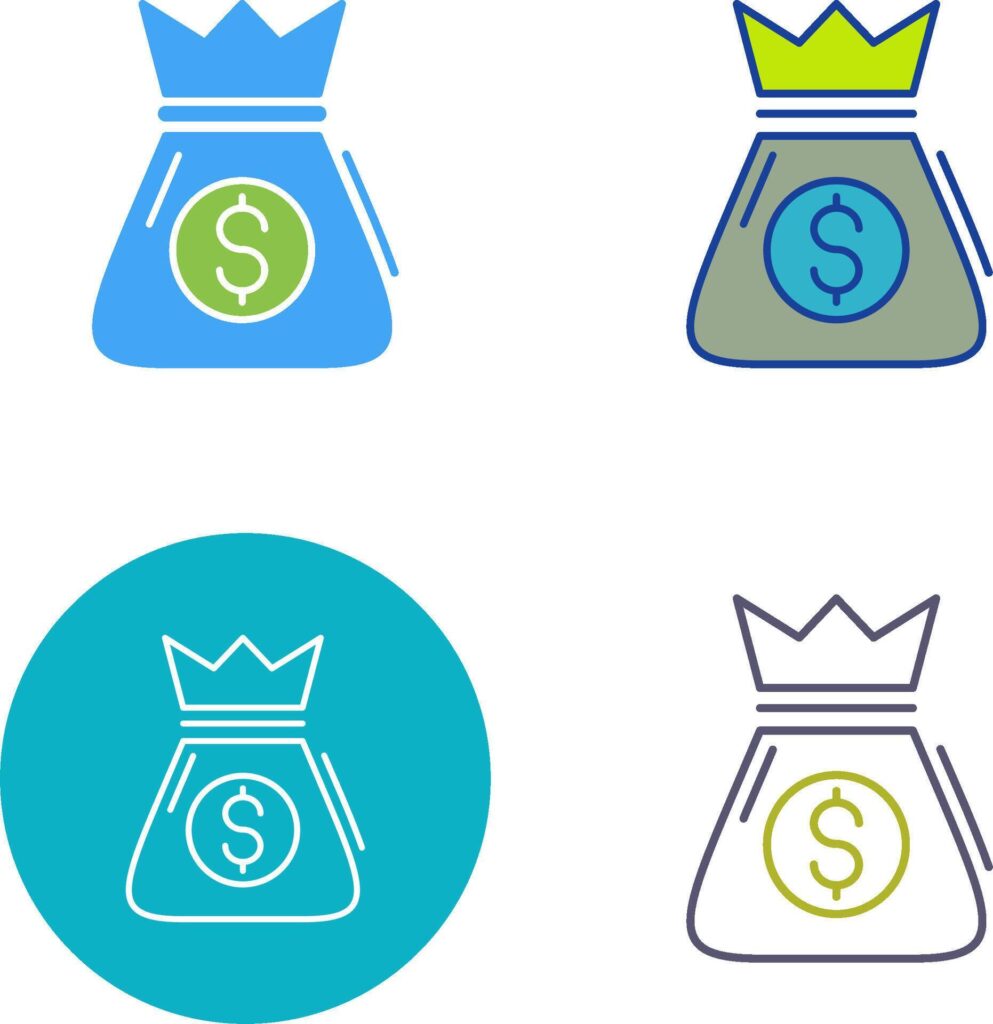 Money Bag Icon Design Stock Free