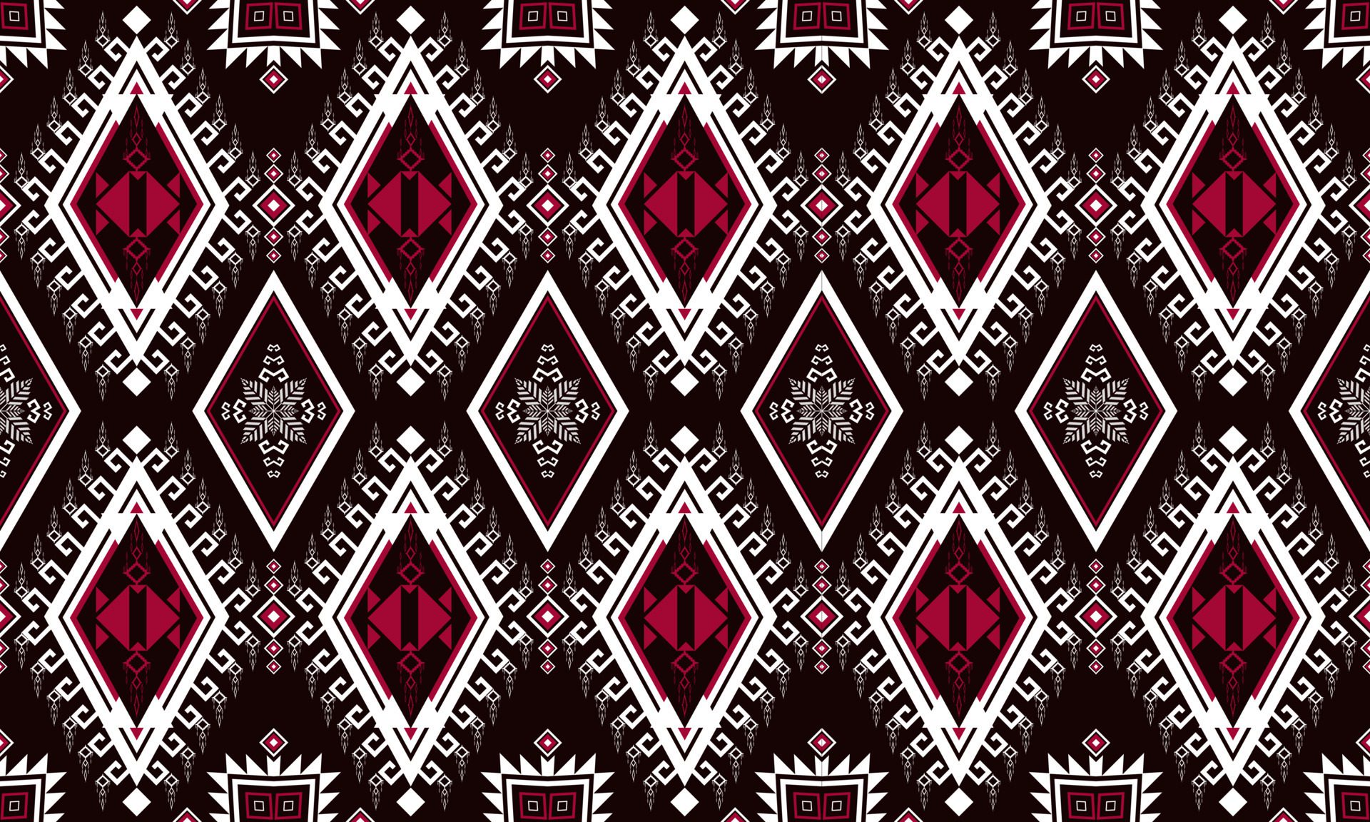 Abstract ethnic ikat chevron pattern Free Vector