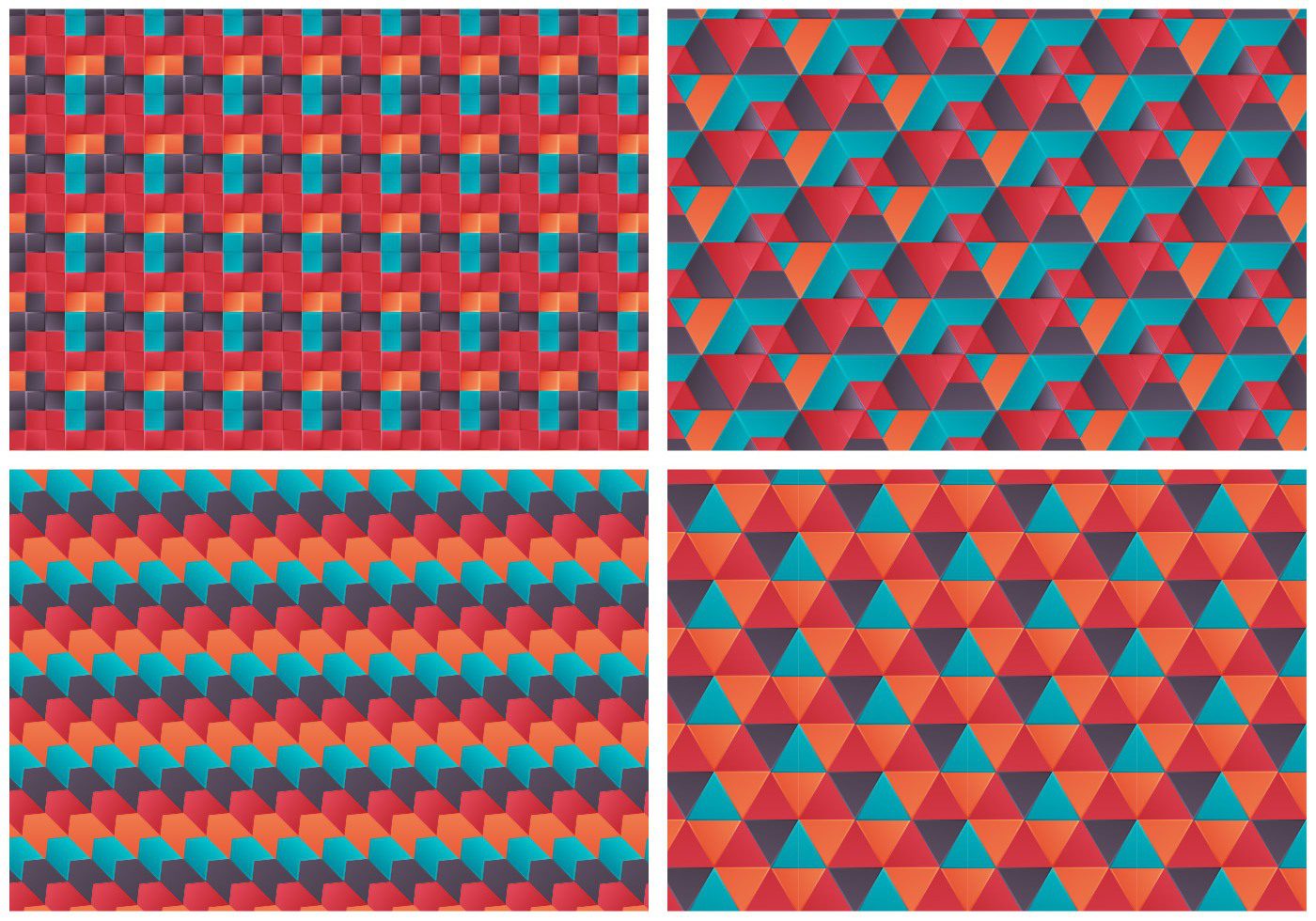 Free Vector Bauhaus Patterns set Free Vector and Free SVG