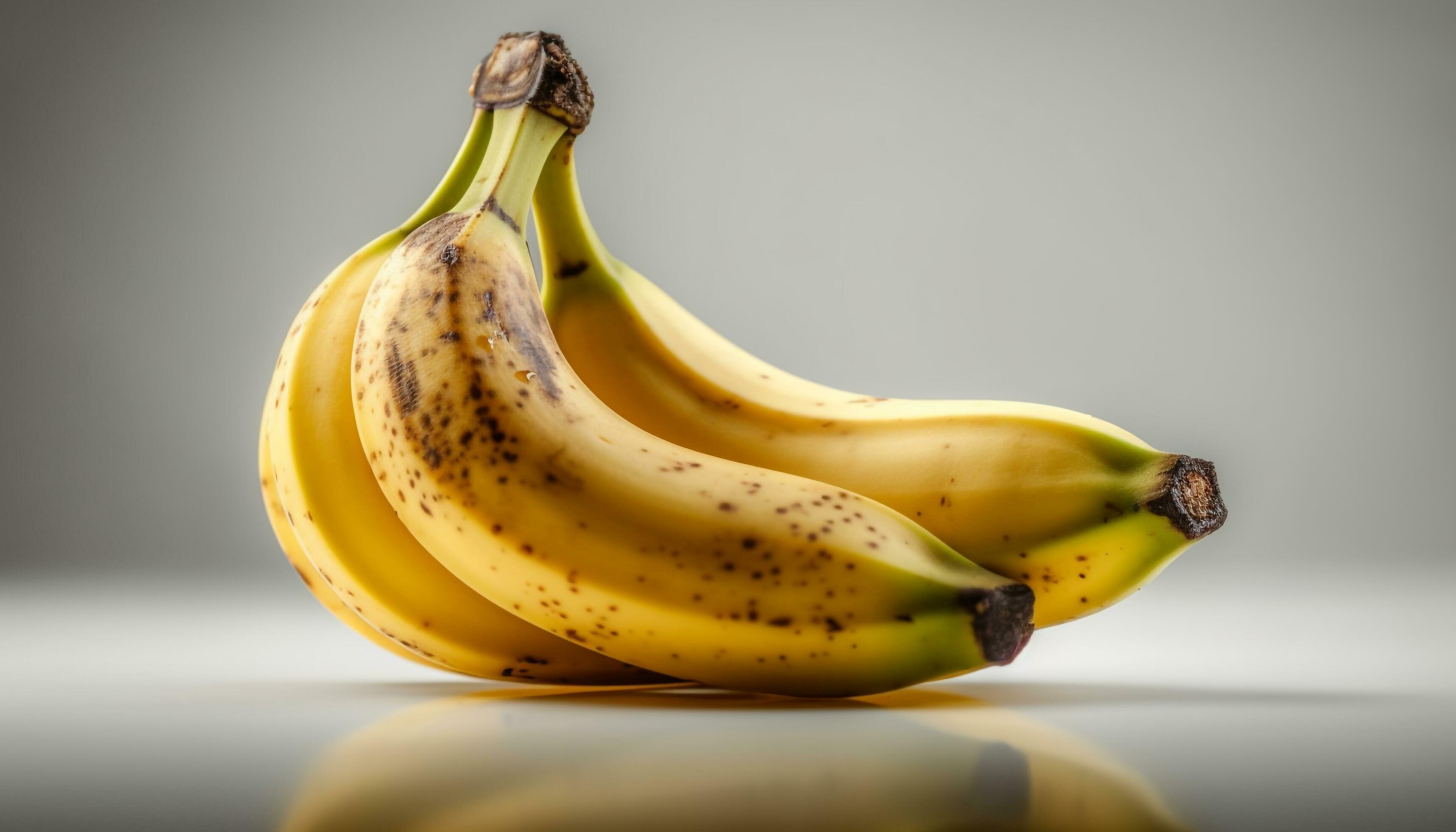 Fresh organic banana, a healthy snack for a vibrant lifestyle generated by AI Stock Free