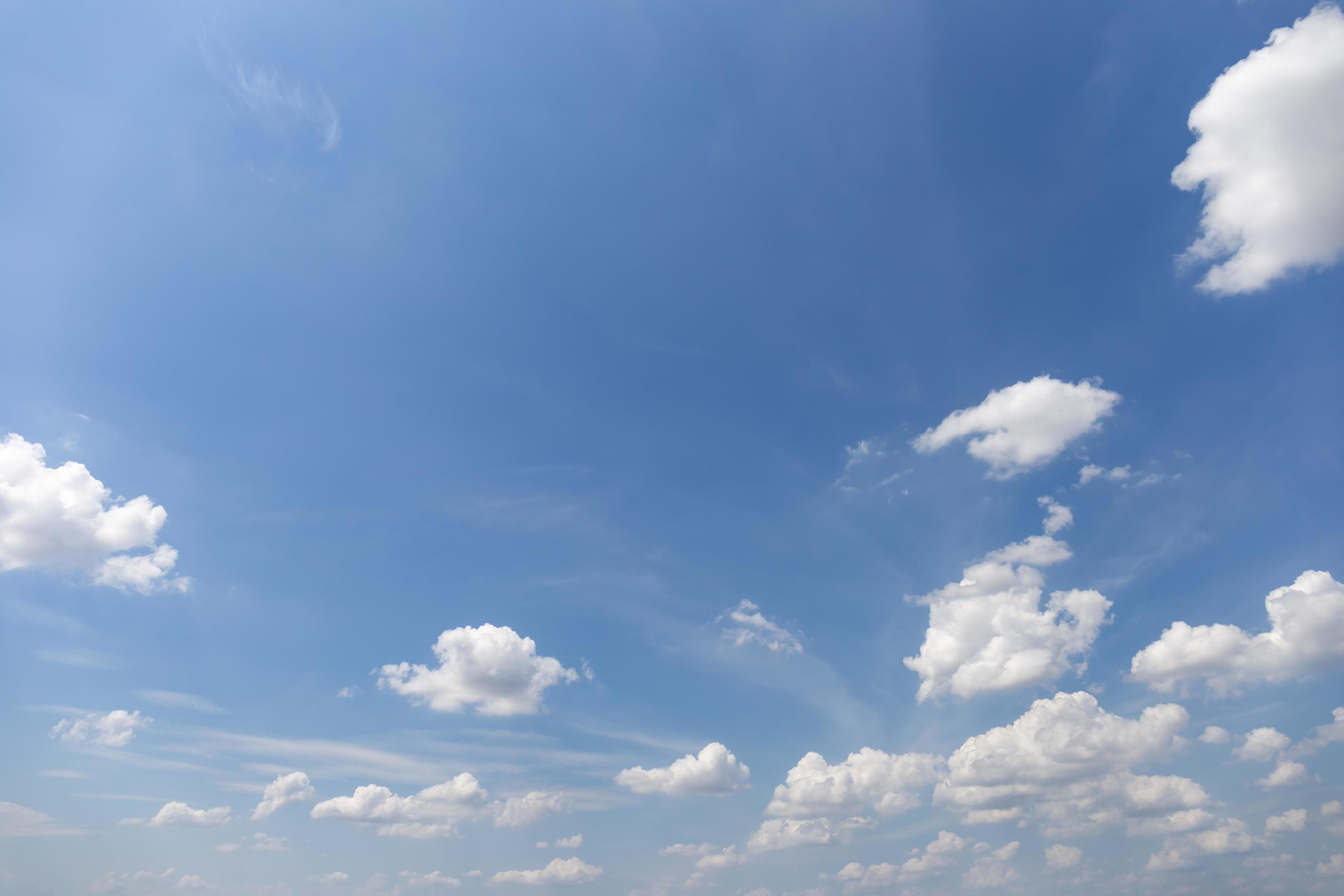 Blue sky background with clouds’ natural background. Stock Free