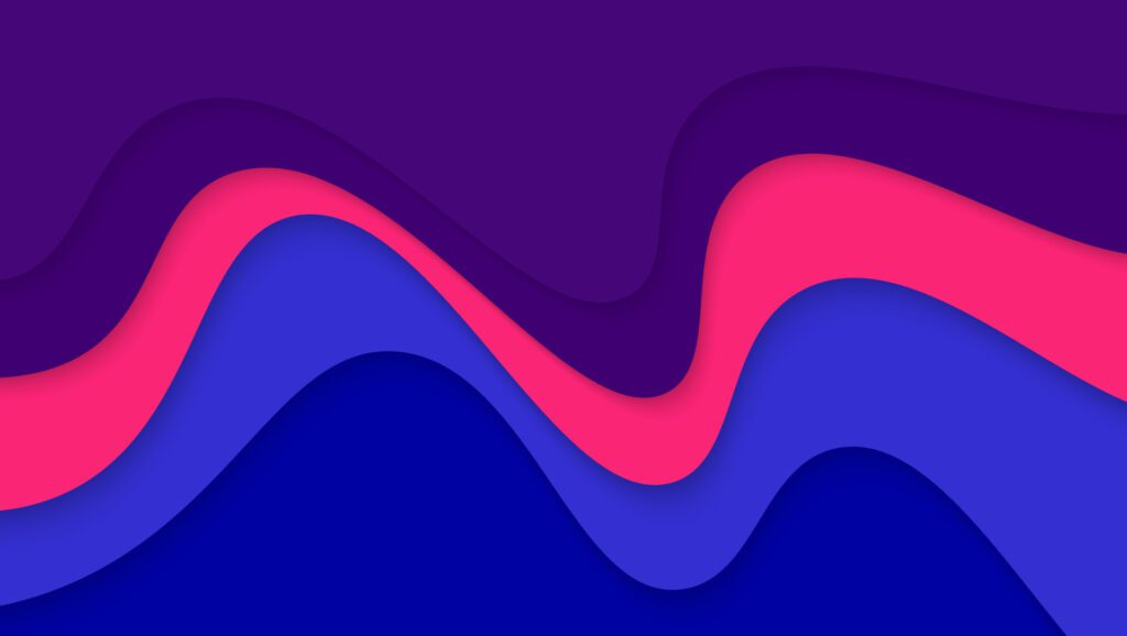 Abstract Modern Colorful Waves Papercut Style Background Design Free Vector