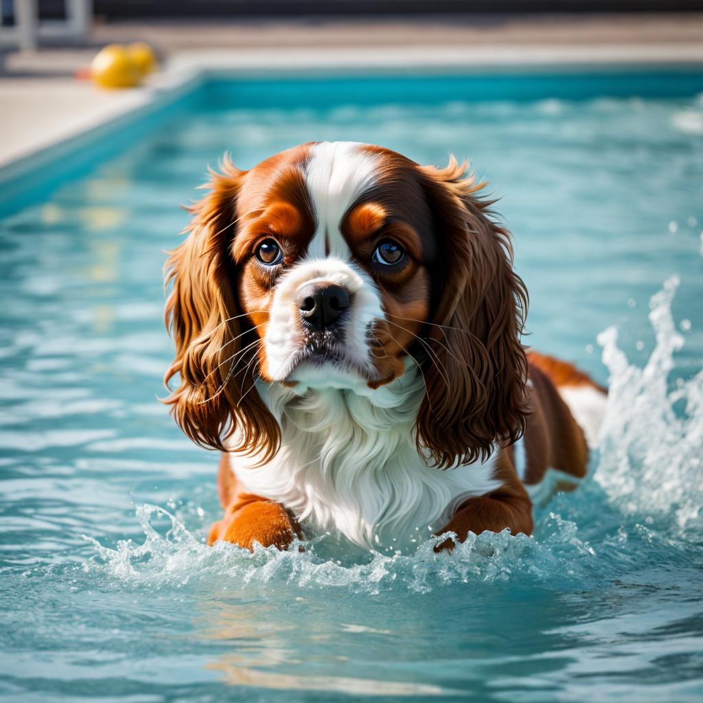 Cavalier king charles spaniel by @ai_generated