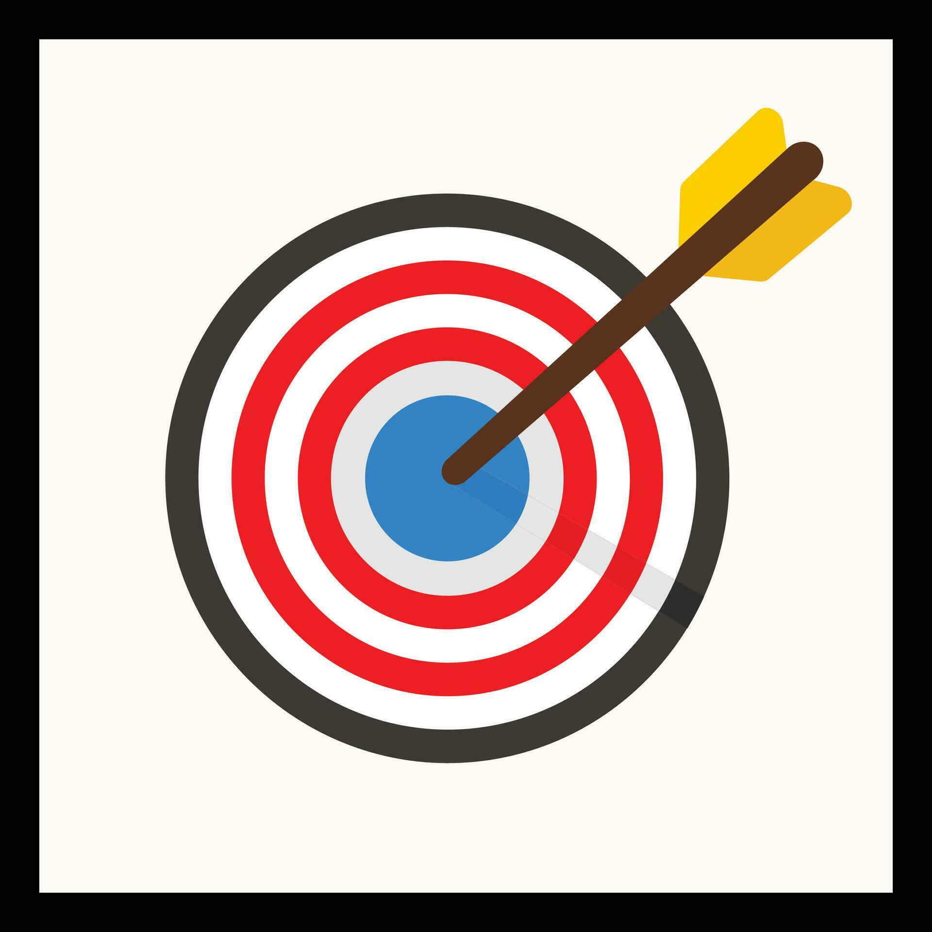 Target icons. Goal symbol collection. Simple target with arrow. Darts icon. Target mission vector illustration on white background. Target icon simple sign. Stock Free