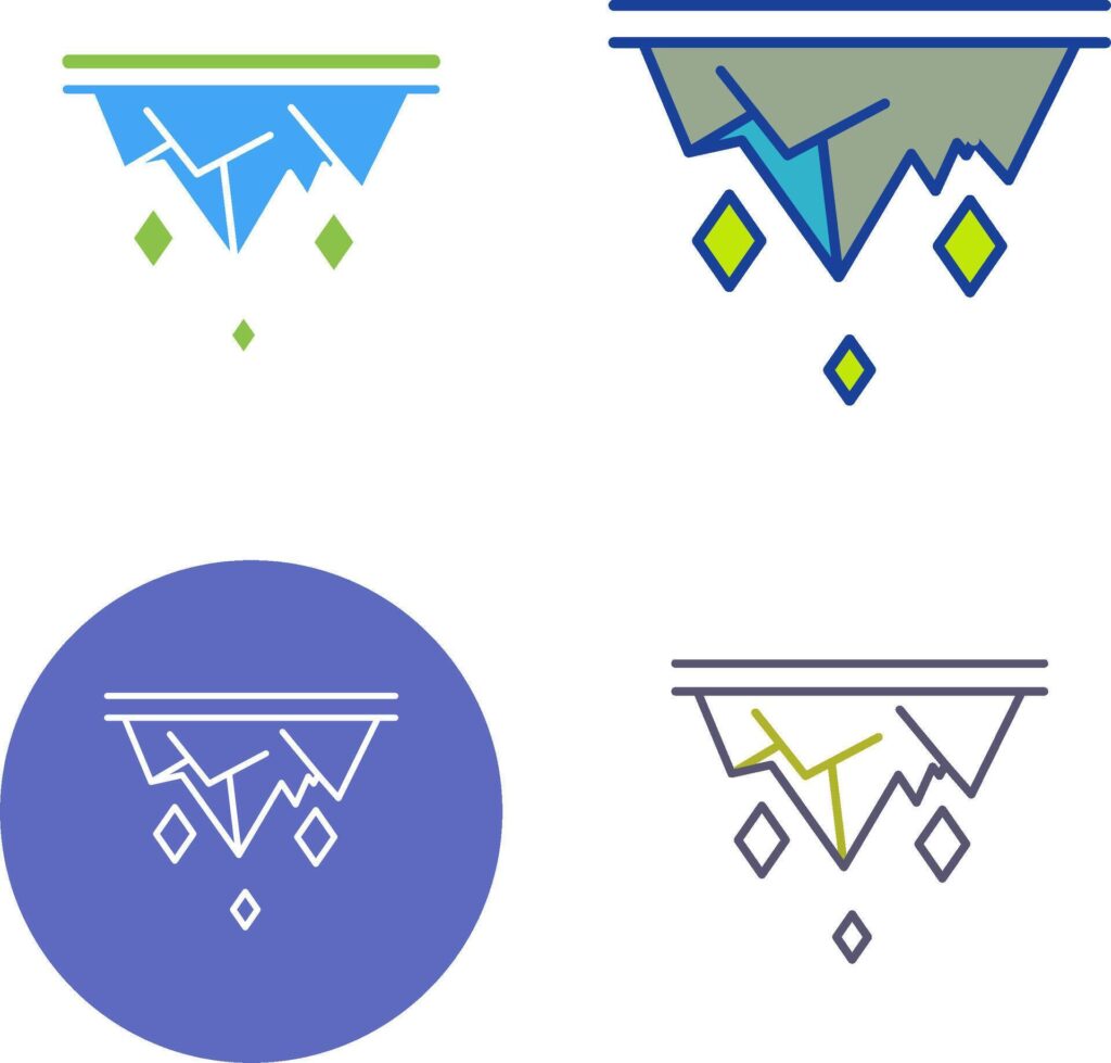 Icicle Icon Design Stock Free