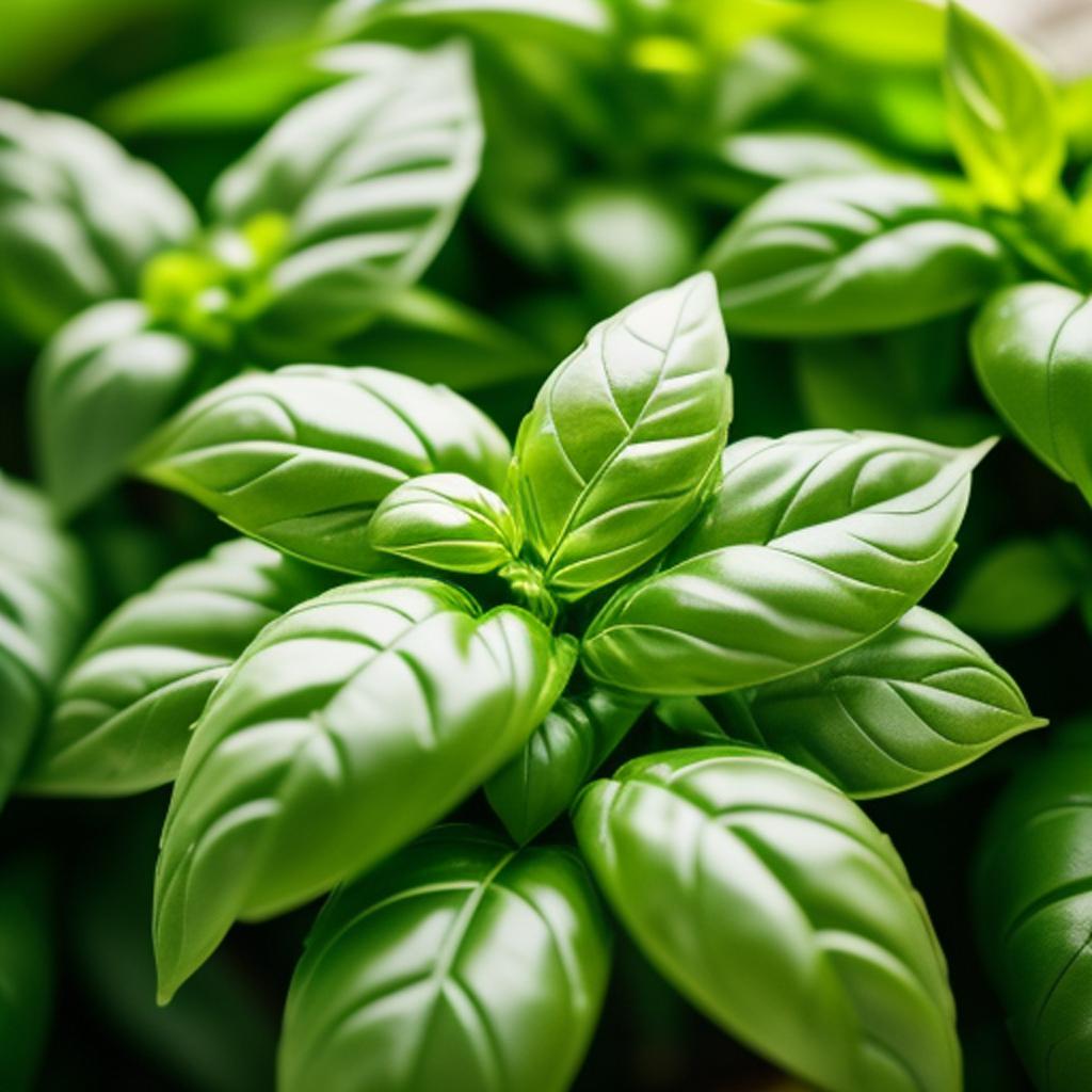 Basil leaves by @b1ks504v by @ai_generated