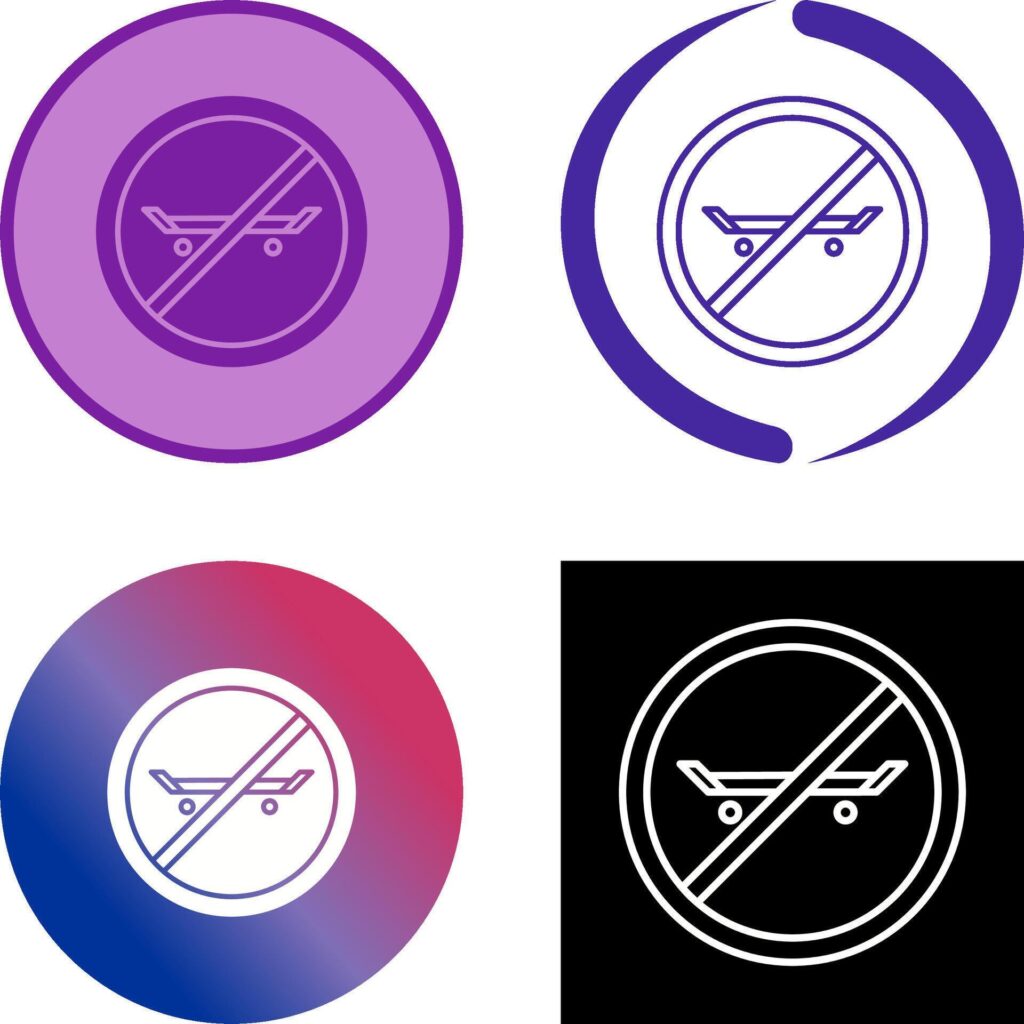 No Skating Icon Design Stock Free