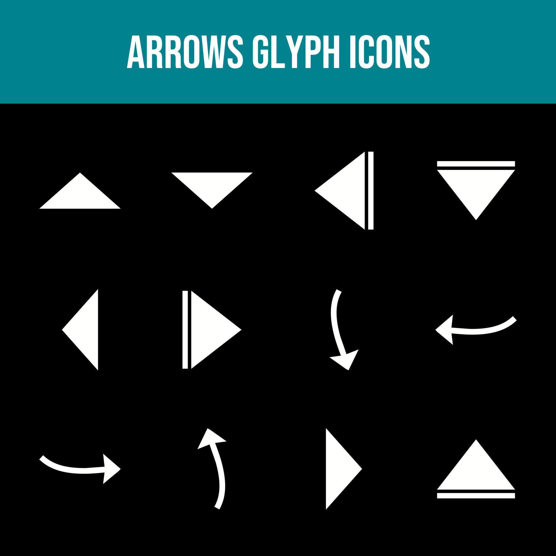 Beautiful Arrows vector icon set Stock Free