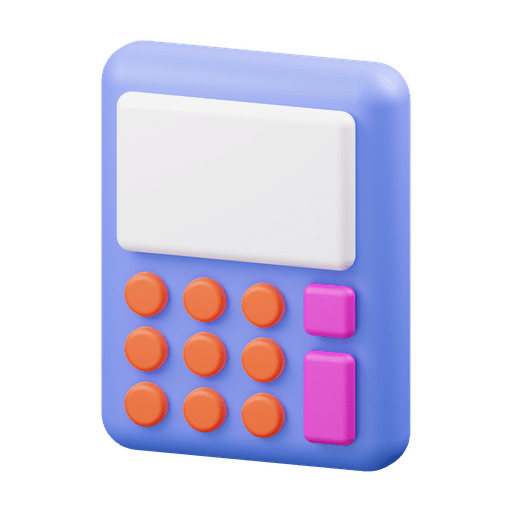 .png, calculator, math 3D illustration