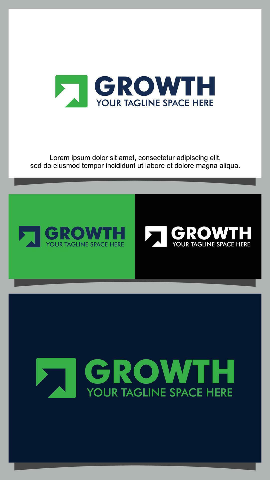 Up arrow growth logo template Stock Free