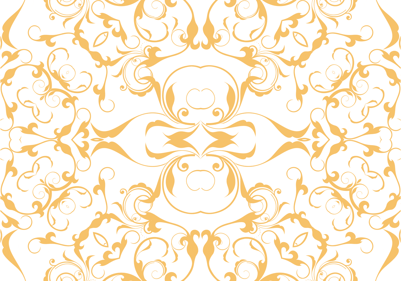 Orange Floral Seamless Pattern Background Free Vector and Free SVG