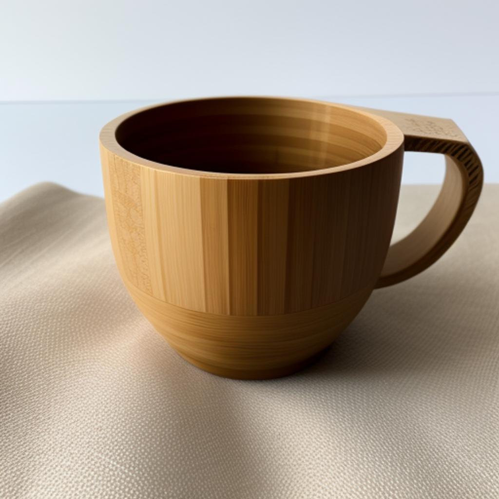 Bamboo with cup by by @ai_generated