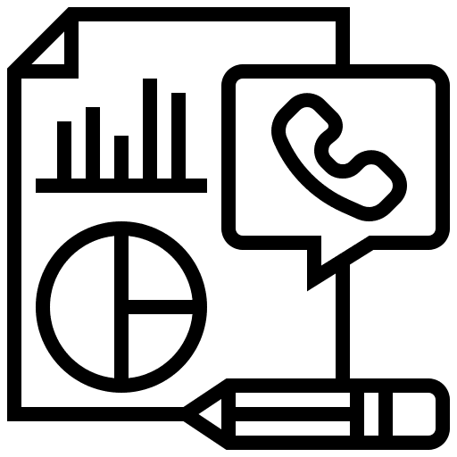 Call, performance, report icon