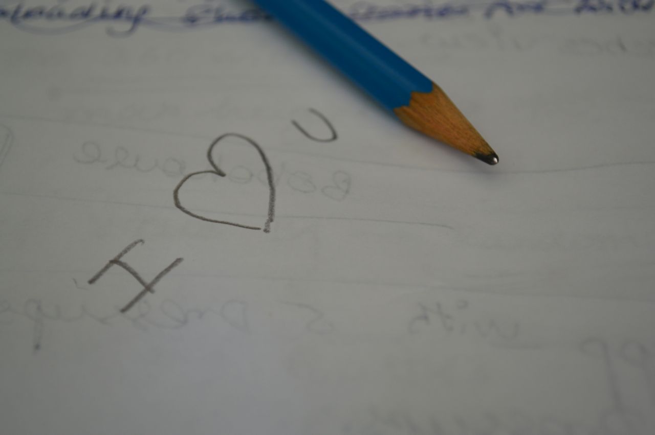 Pencil I Heart You Stock Free