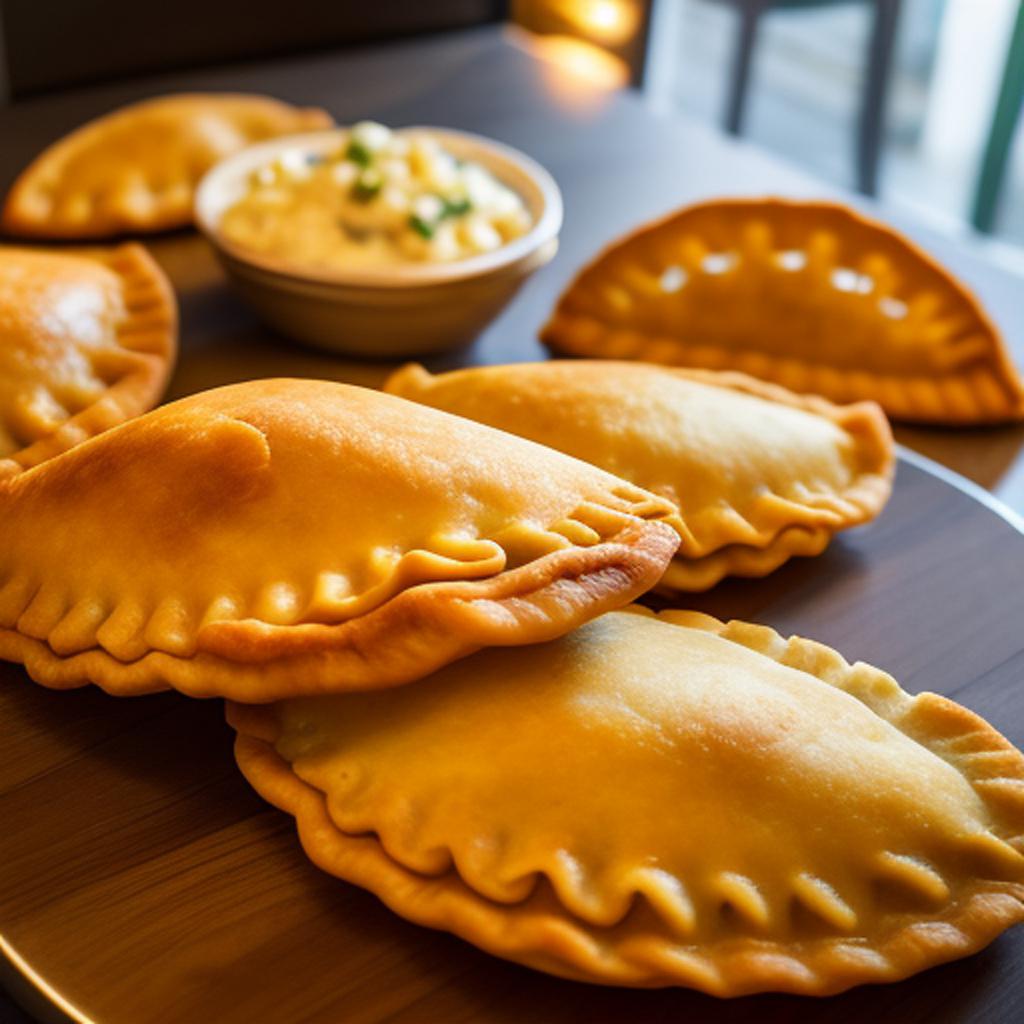 “Delicious empanadas, savory filling, by @ai_generated