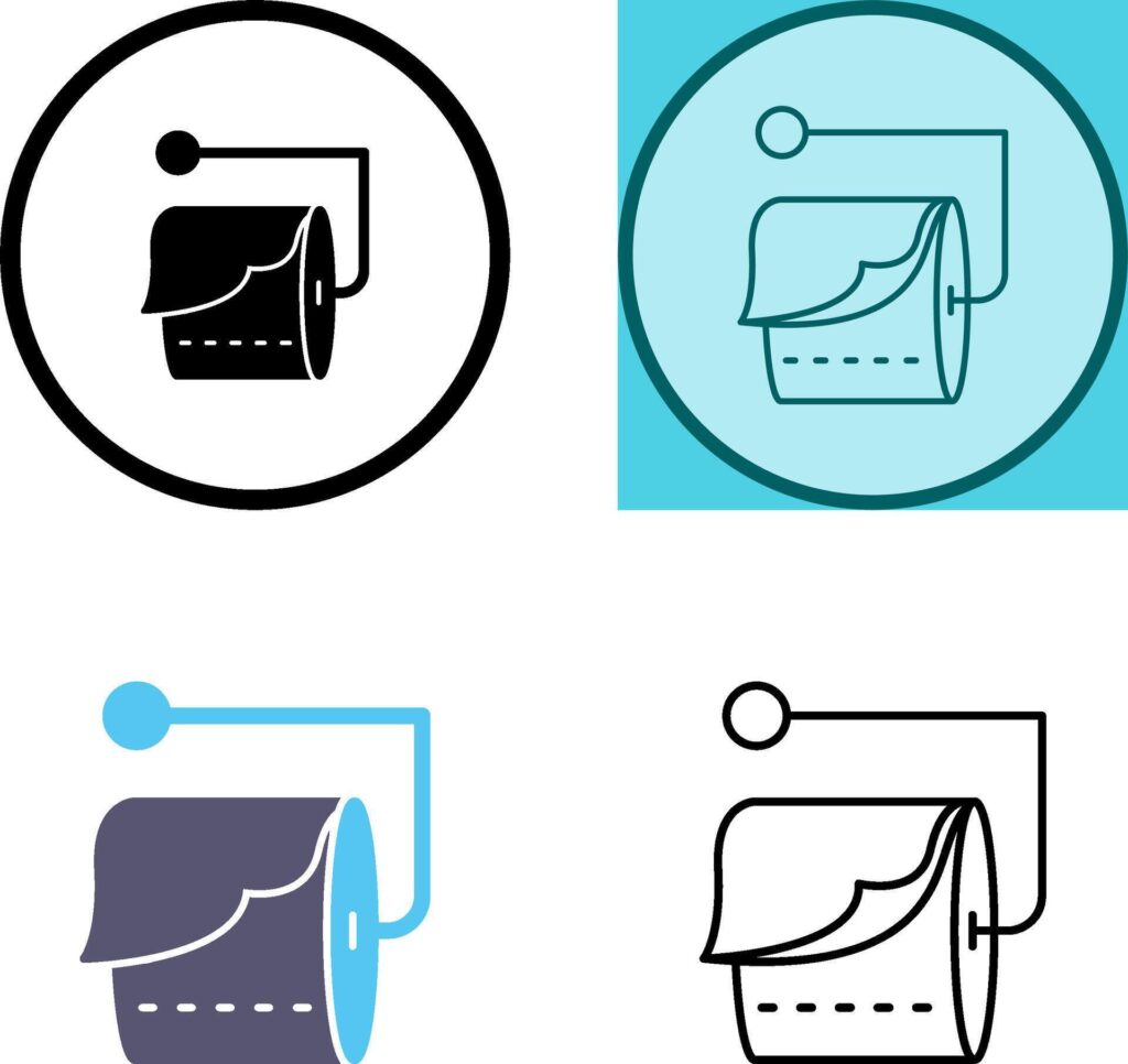 Tissue Roll Icon Design Stock Free