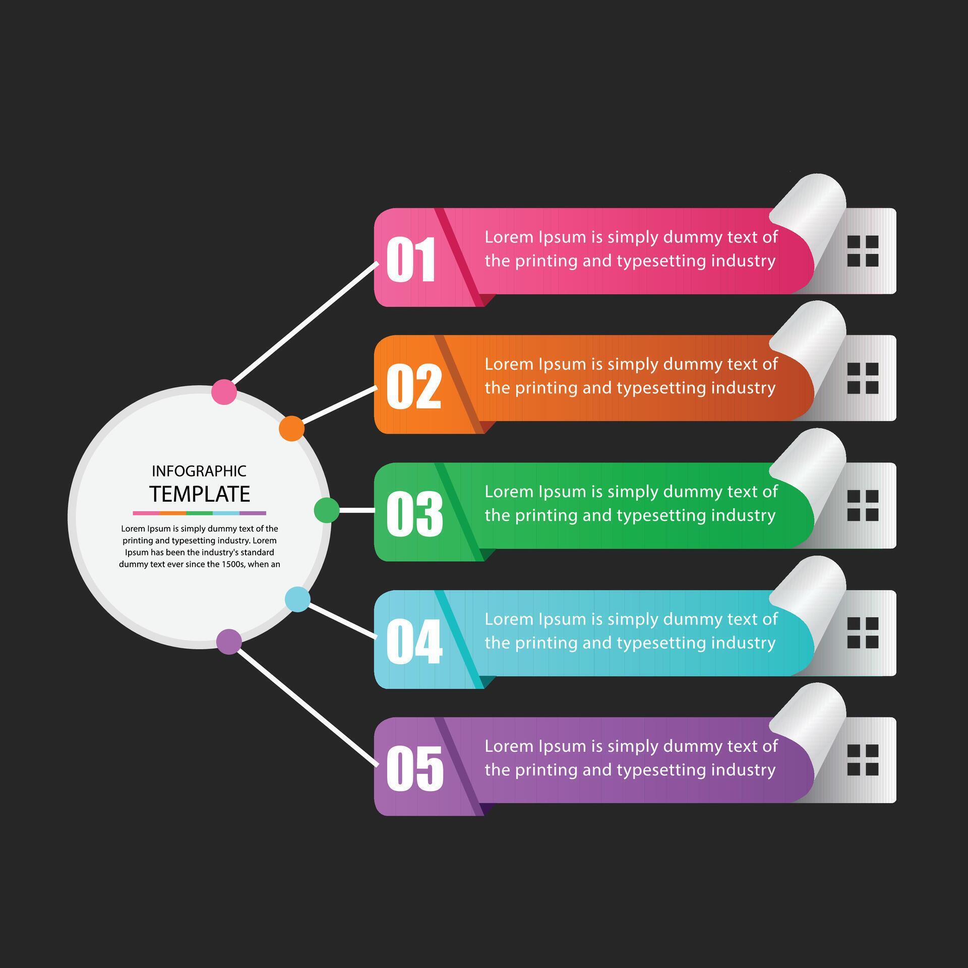 Vertical Infographic arrow design with 6 options or steps, Abstract elements of graph, diagram with steps, workflow layout Free Stock Free