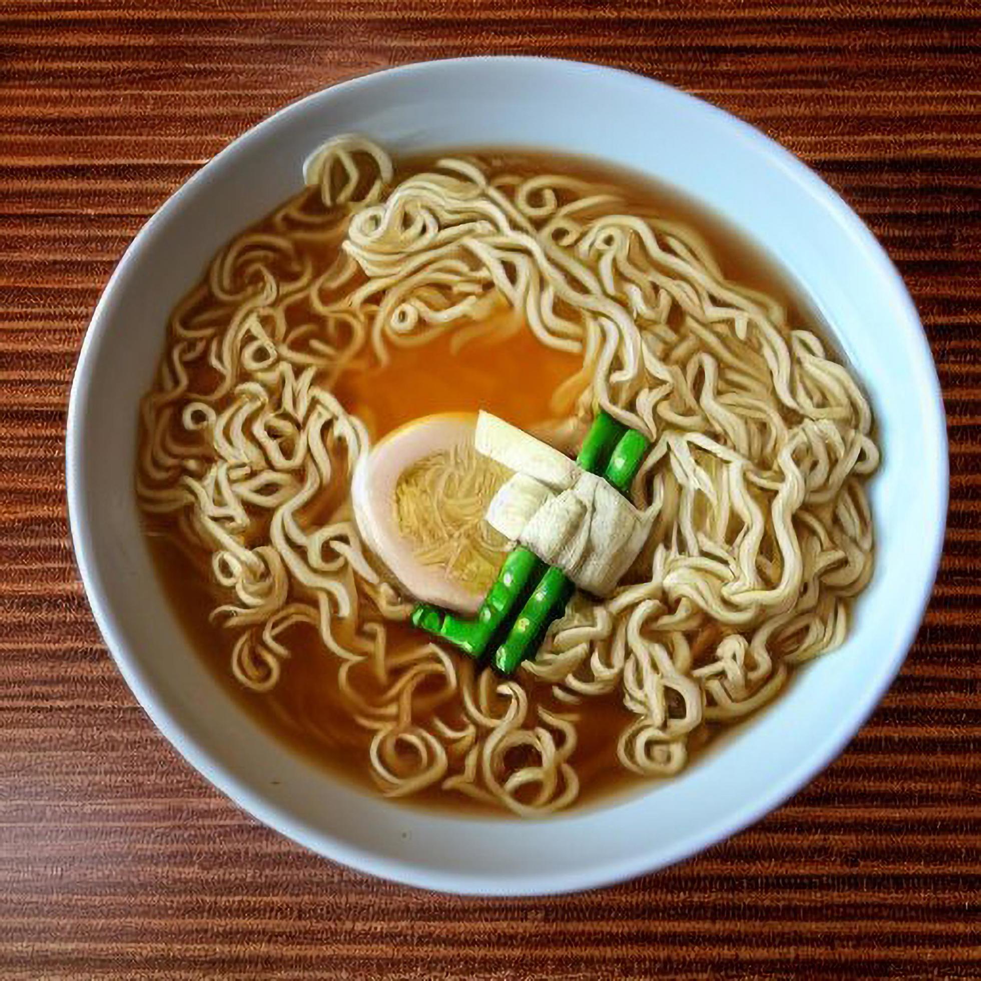 Delicious noodles. Fast food meal with appetizing pasta and chopsticks. Stock Free