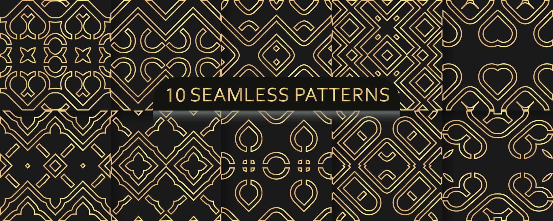 gold seamless pattern Free Vector