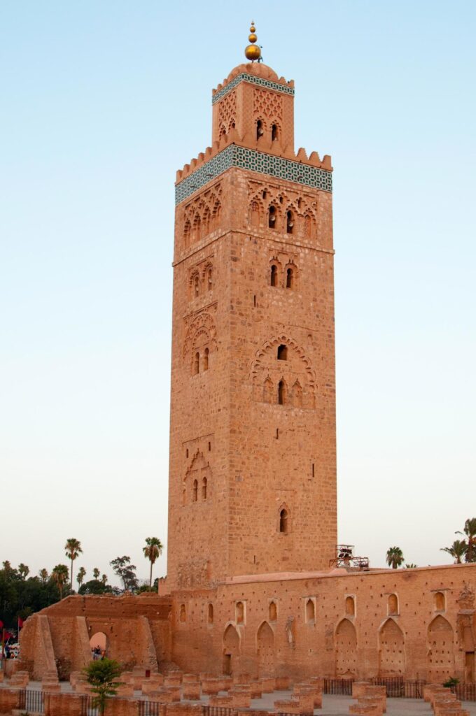 Kutubiyya Mosque or Koutoubia Mosque, beautiful building in Marrakech Stock Free