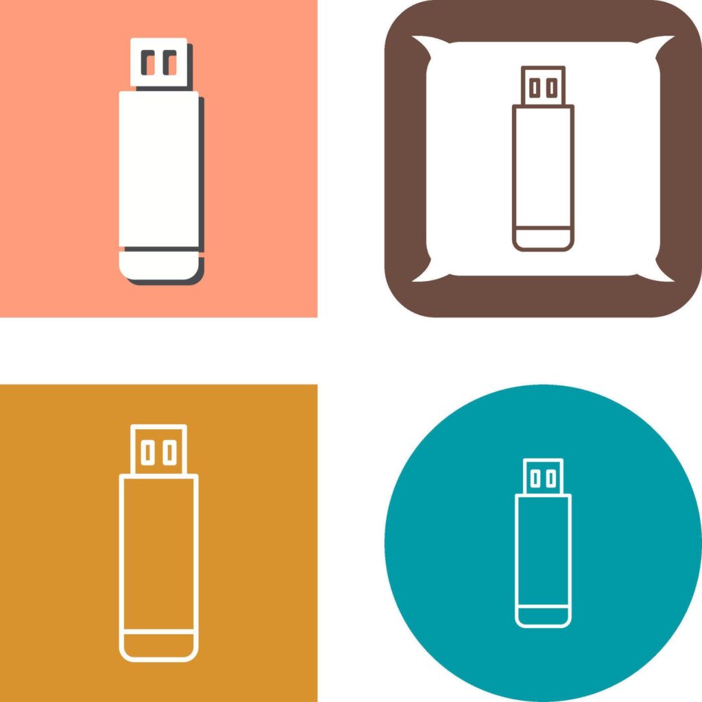 USB Drive Icon Design Stock Free