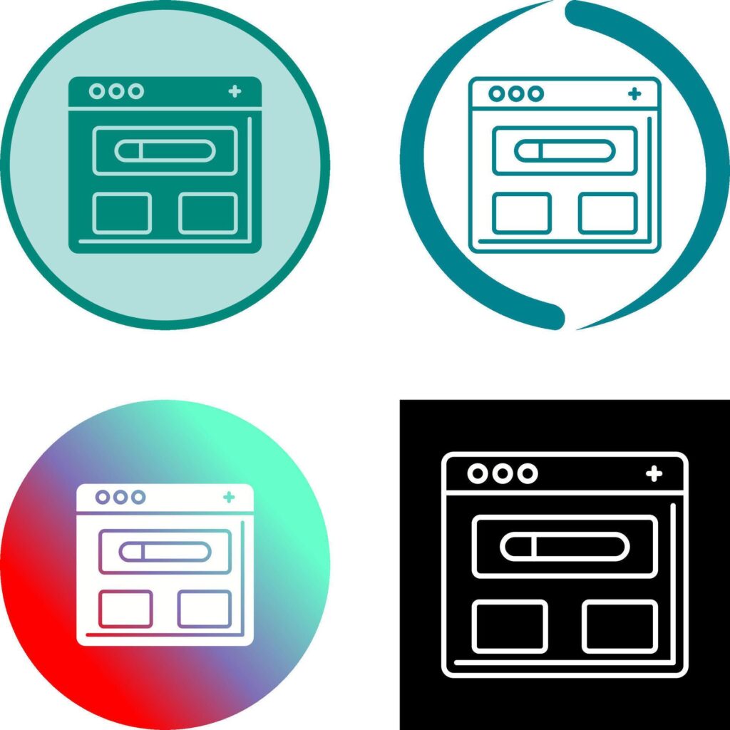 Browser Icon Design Stock Free