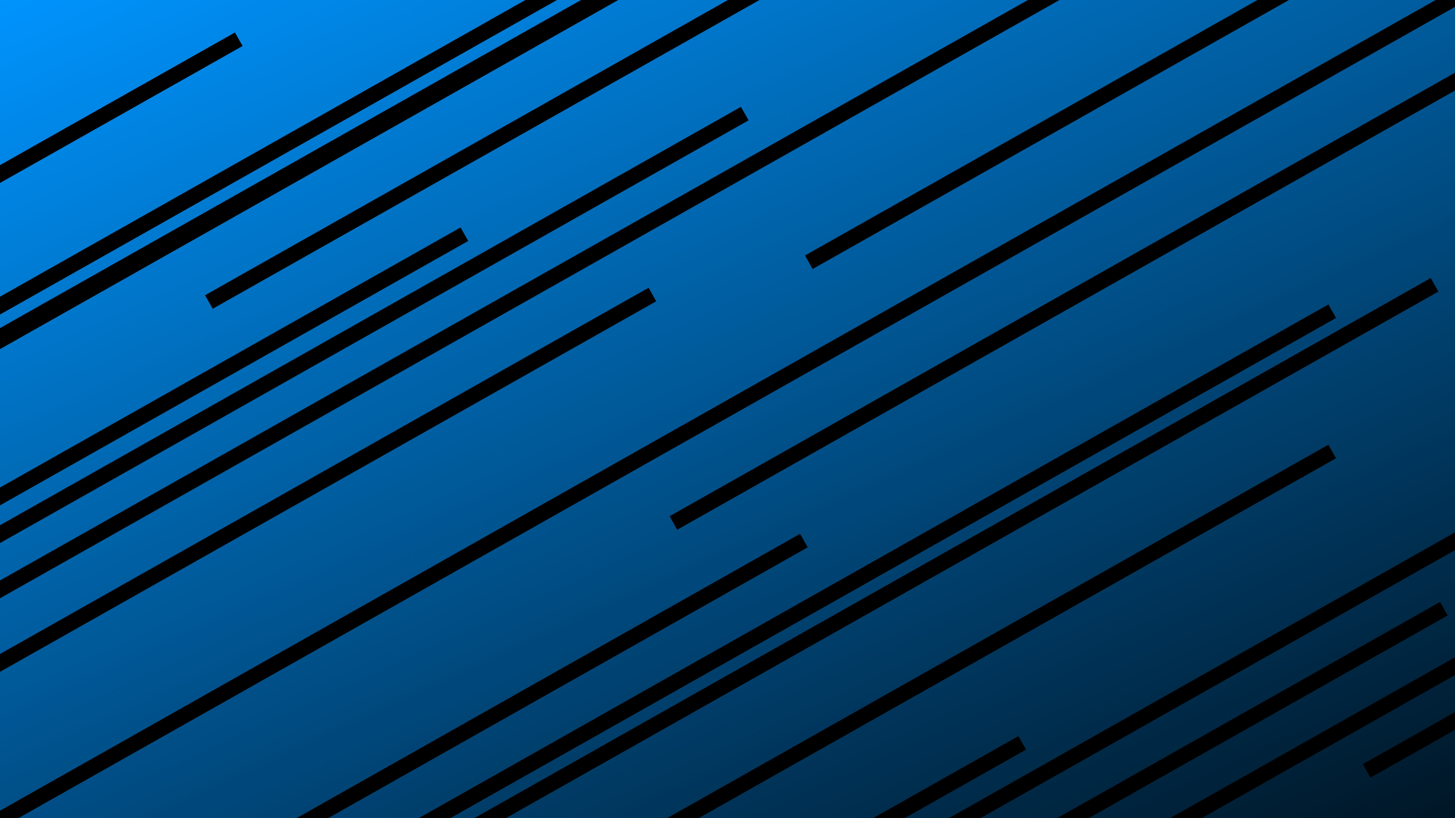 Black seamless abstract lines on blue background Free Vector