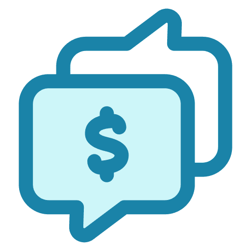 Transaction, payment, money icon