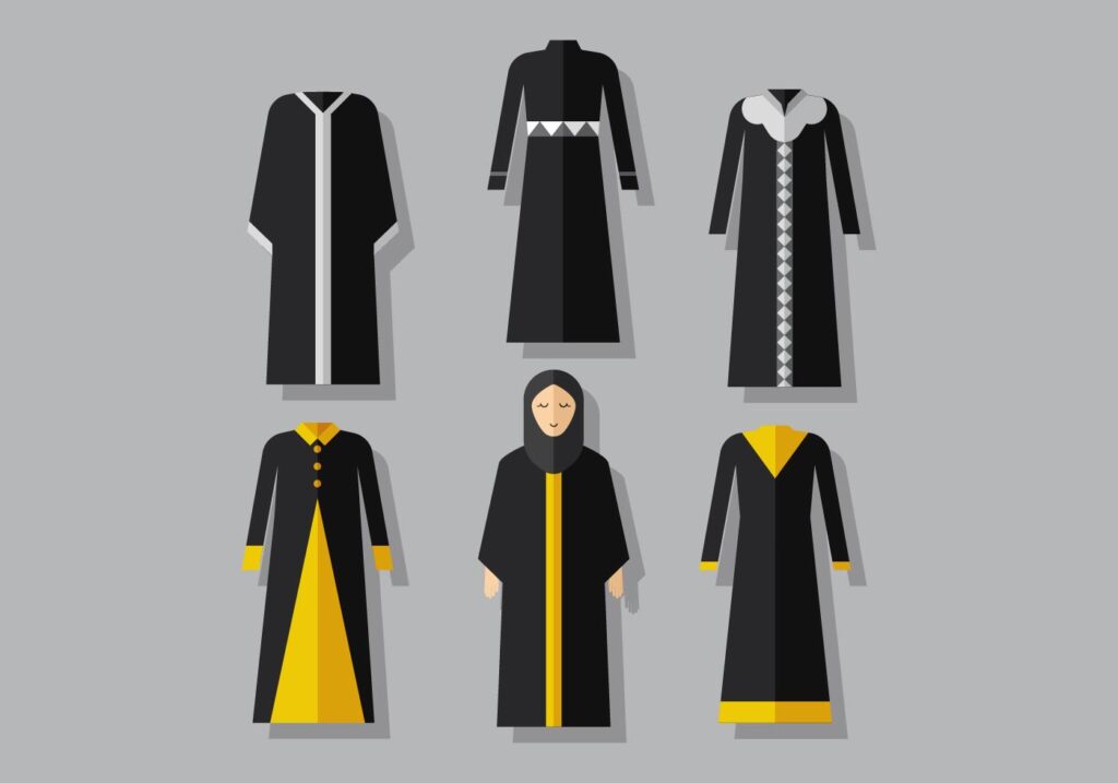 Vector Abaya Stock Free and Free SVG