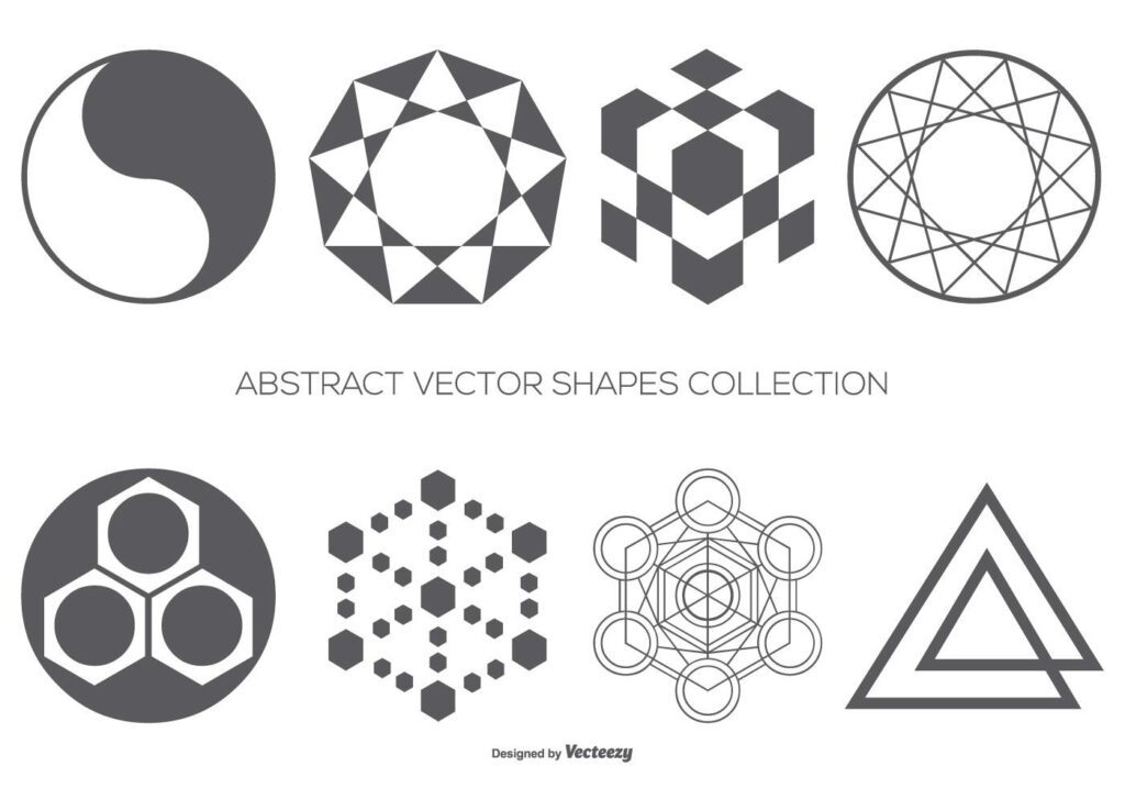 Abstract Vector Shapes Collection Stock Free and Free SVG