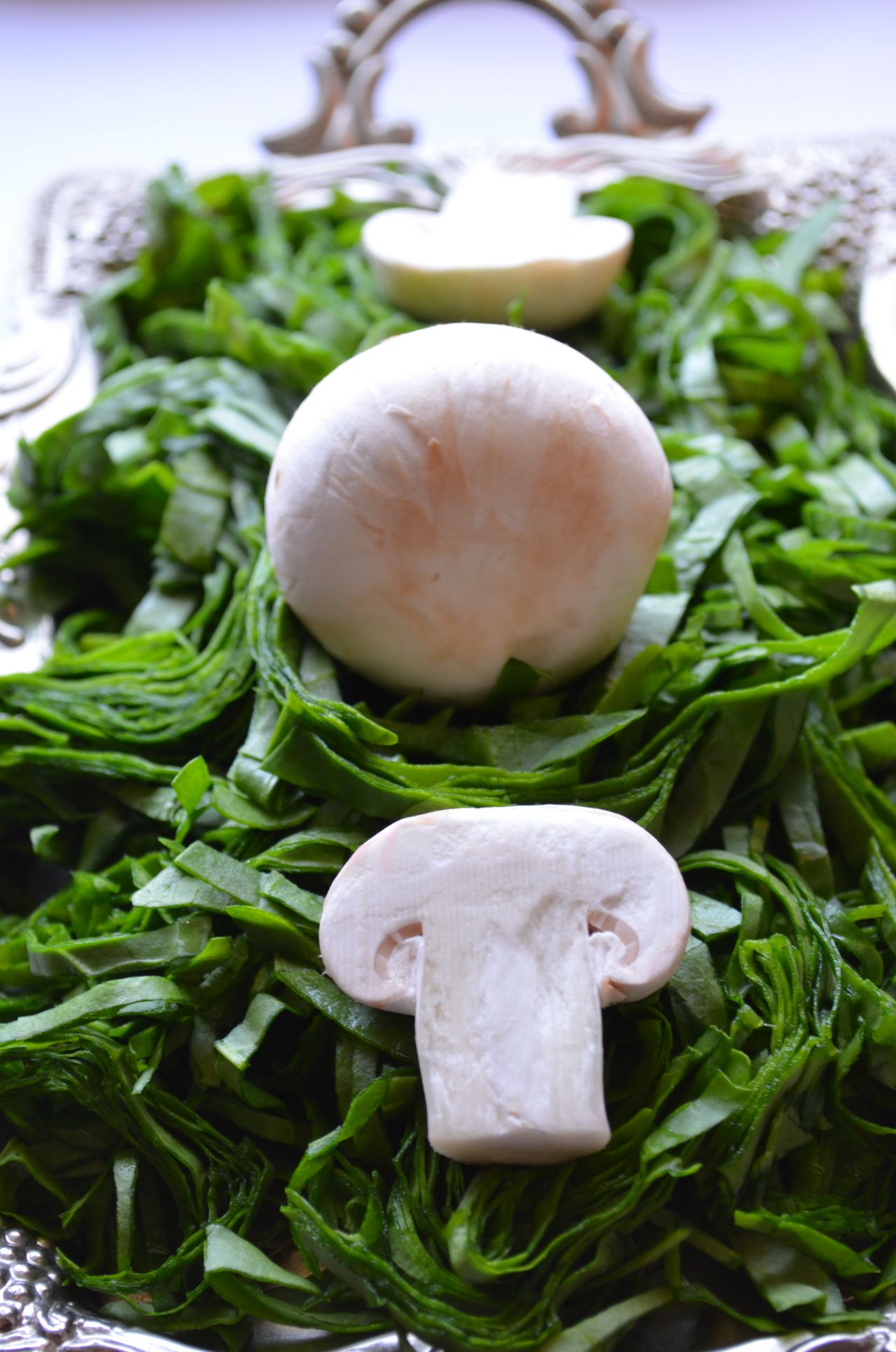 Spinach Mushrooms Stock Free