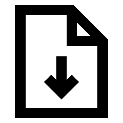 File, arrow, down icon