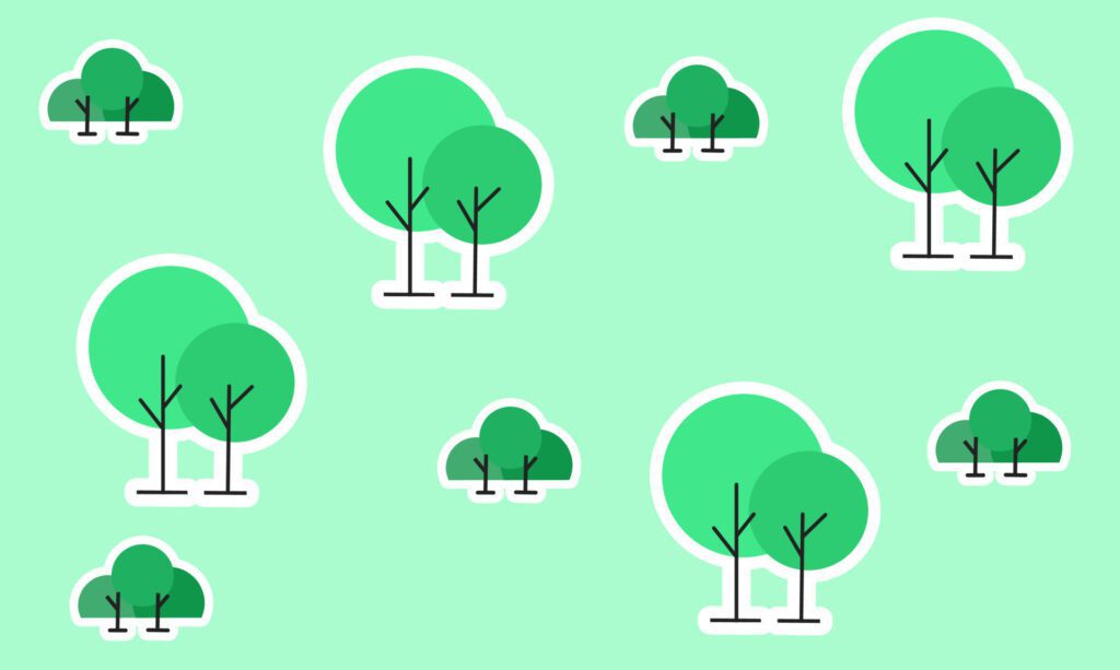 Illustration of tree patern vector graphic design Free Vector and Free SVG