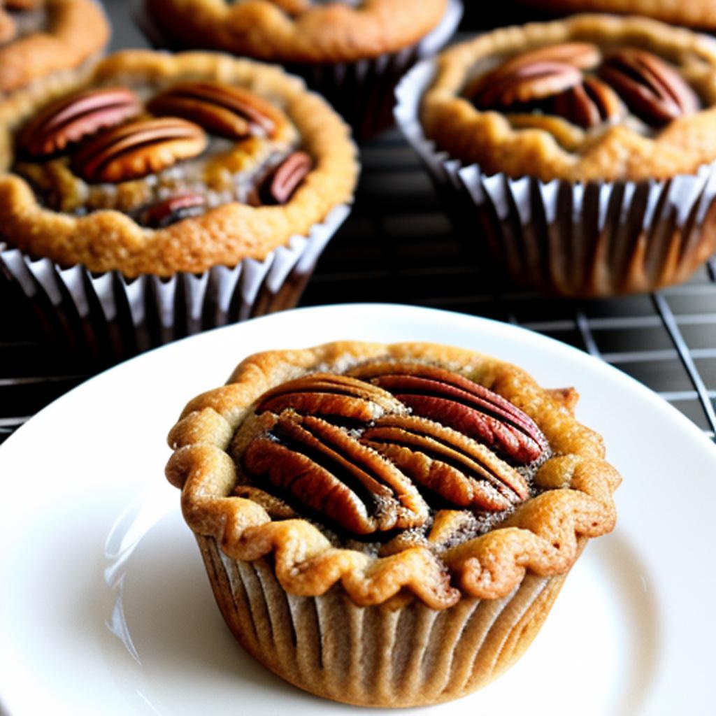 Pecan pie muffins by by @ai_generated