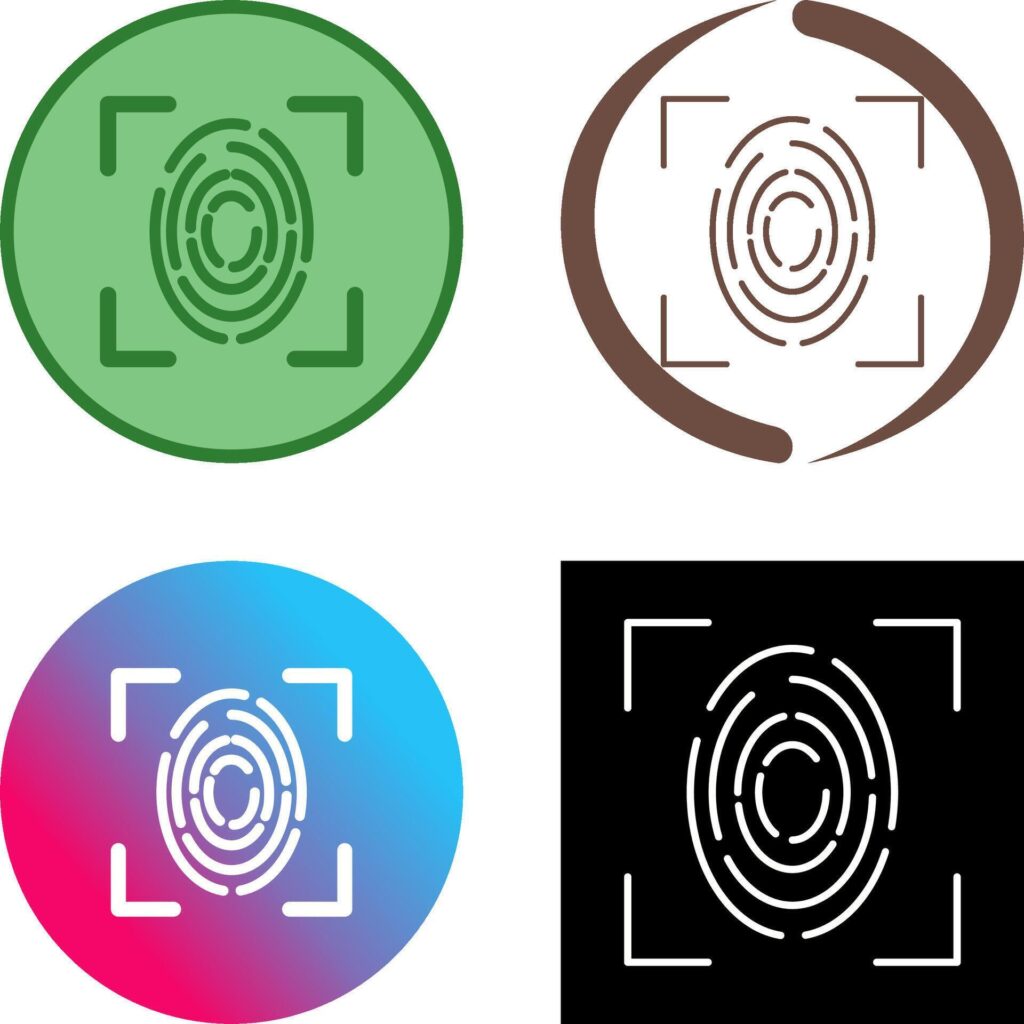 Fingerprint Icon Design Stock Free